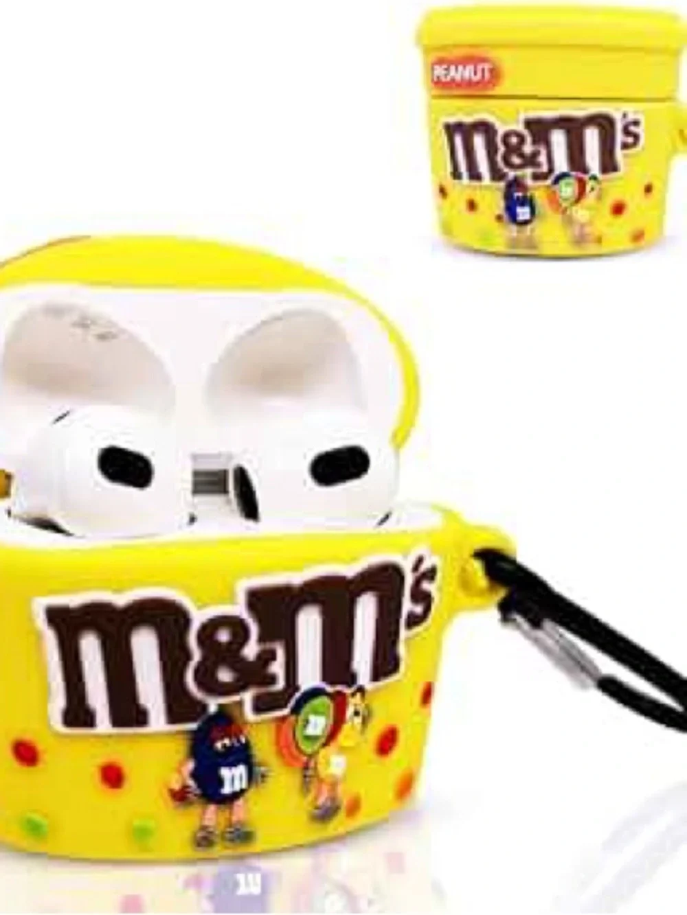 M&M'S Yellow Peanut Snack Cup with Character Graphics AirPods case